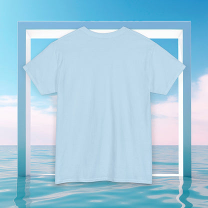 Sea Turtle Floral Tee — Blue Ocean Shells Graphic T-Shirt