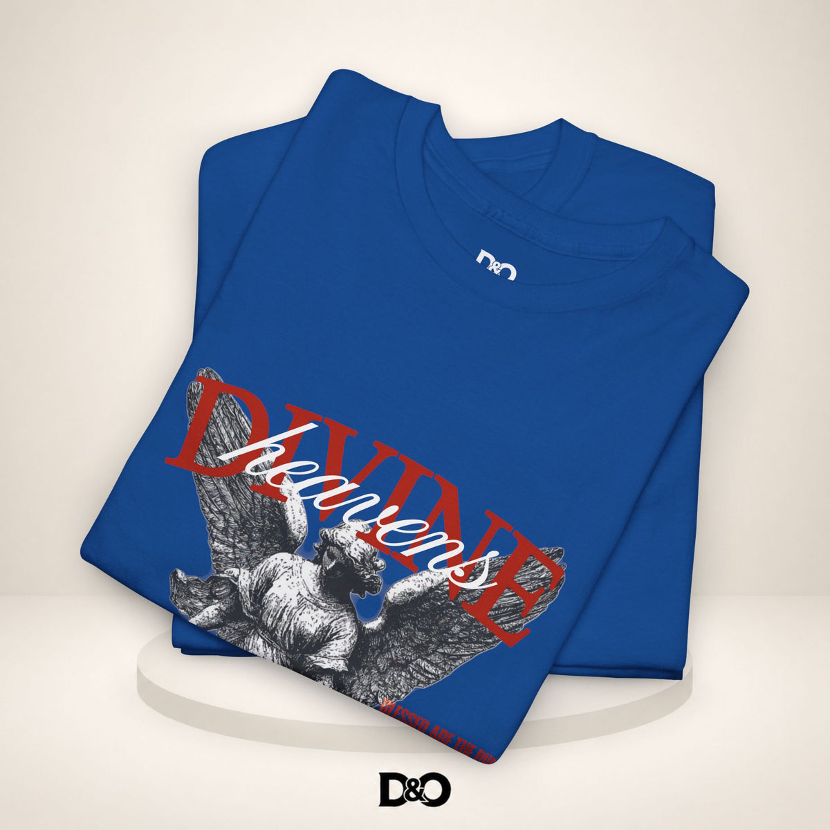 T-shirt graphique Ange Divin — T-shirt style statue vintage