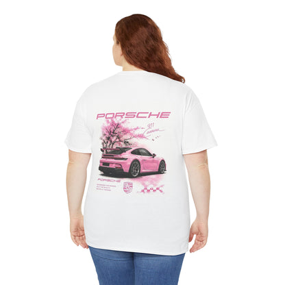 Car Pink Sakura Tee — Sport Car Graphic T-Shirt