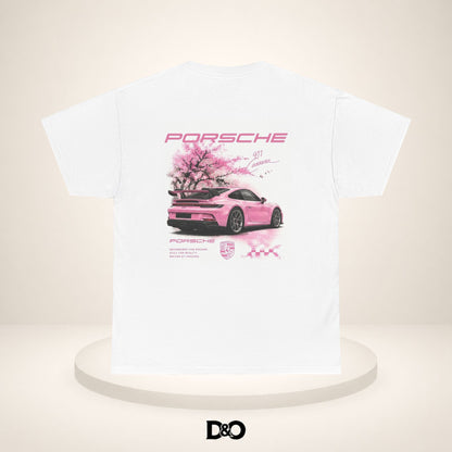 Car Pink Sakura Tee — Sport Car Graphic T-Shirt
