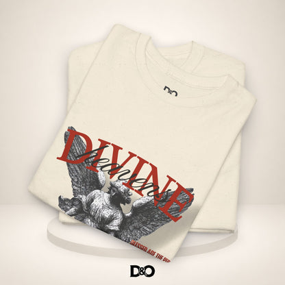 T-shirt graphique Ange Divin — T-shirt style statue vintage