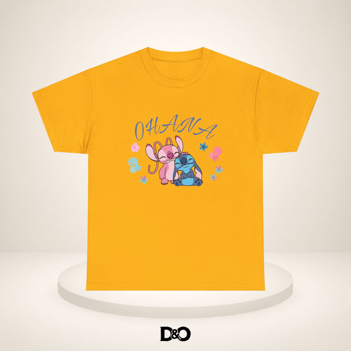 T-shirt graphique mignon Ohana Stitch & Angel — T-shirt inspiré de Lilo & Stitch « OHANA » Famille