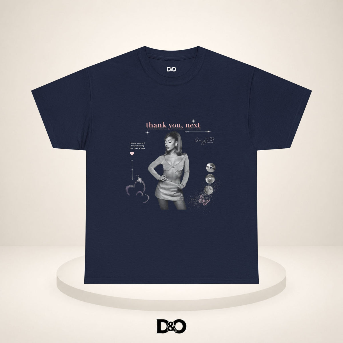 Danke, Nächster Tee — Ariana Retro Foto Grafik T-Shirt