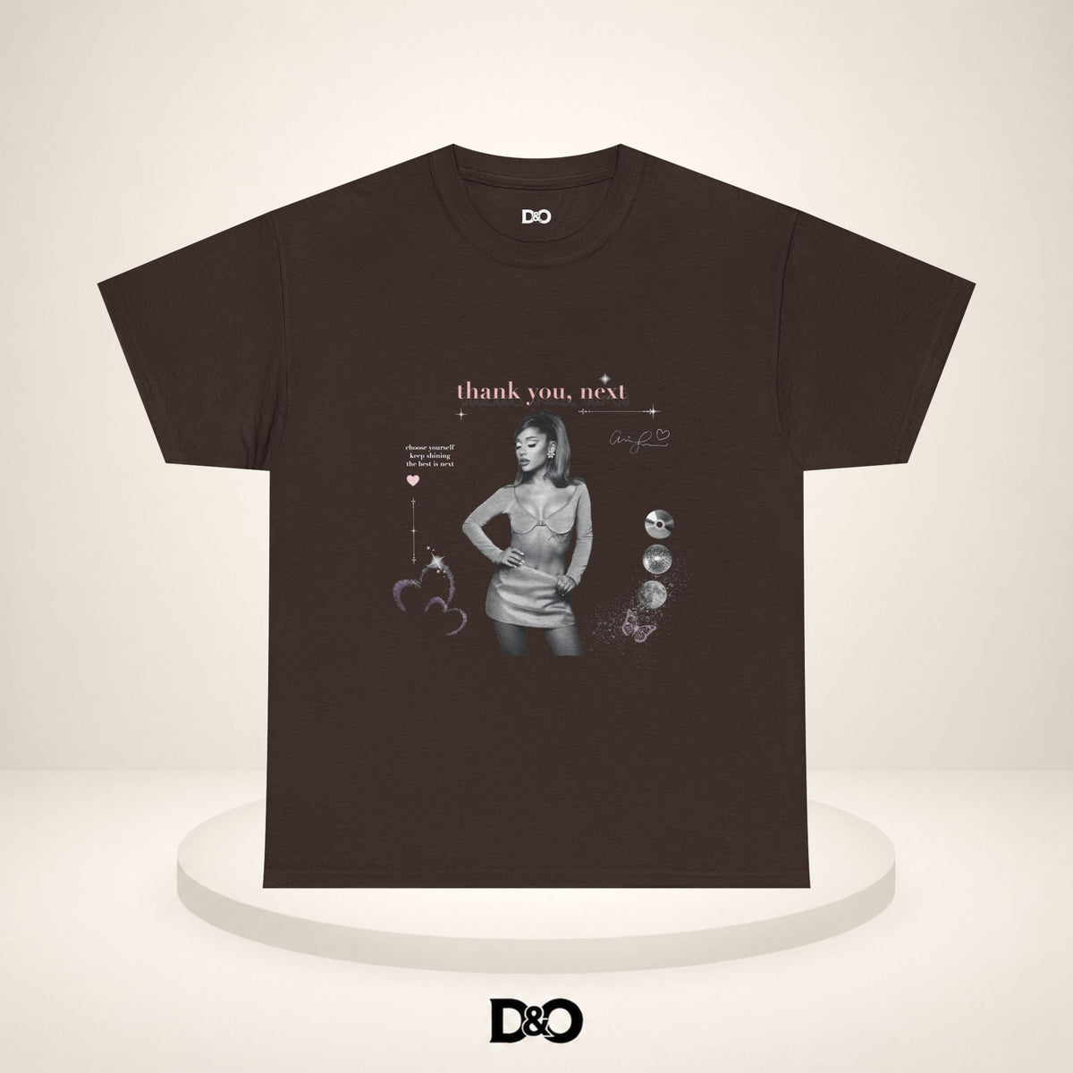 Danke, Nächster Tee — Ariana Retro Foto Grafik T-Shirt