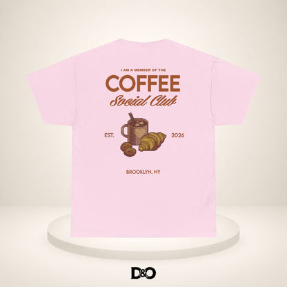Coffee Social Club Tee — "I Am a Member of the Coffee Social Club" Graphic T‑Shirt
