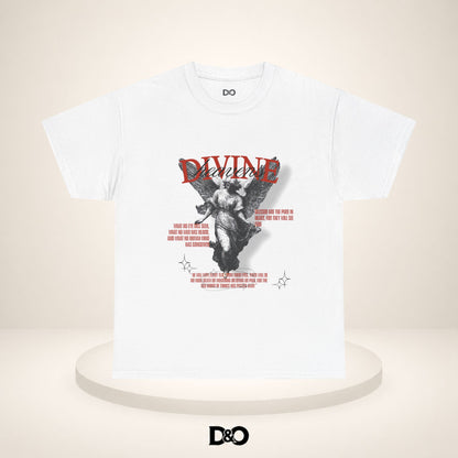 T-shirt graphique Ange Divin — T-shirt style statue vintage