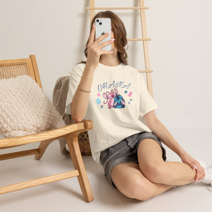T-shirt graphique mignon Ohana Stitch & Angel — T-shirt inspiré de Lilo & Stitch « OHANA » Famille