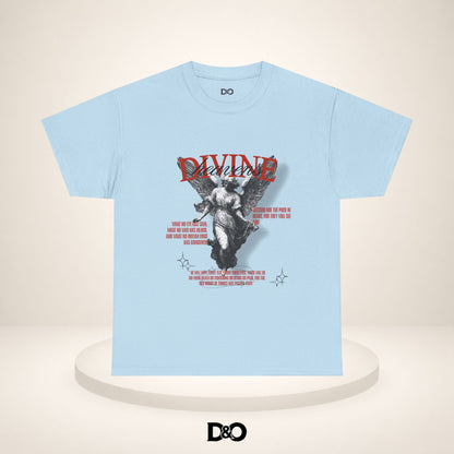 T-shirt graphique Ange Divin — T-shirt style statue vintage