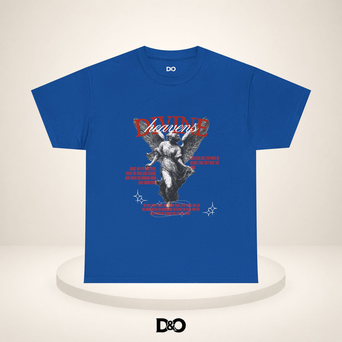 T-shirt graphique Ange Divin — T-shirt style statue vintage