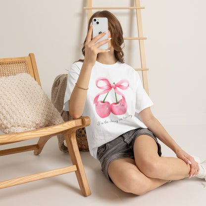T-shirt Cerise sur le gâteau — T-shirt à motif « Je suis la cerise sur le gâteau »