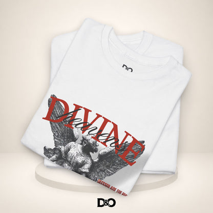 T-shirt graphique Ange Divin — T-shirt style statue vintage