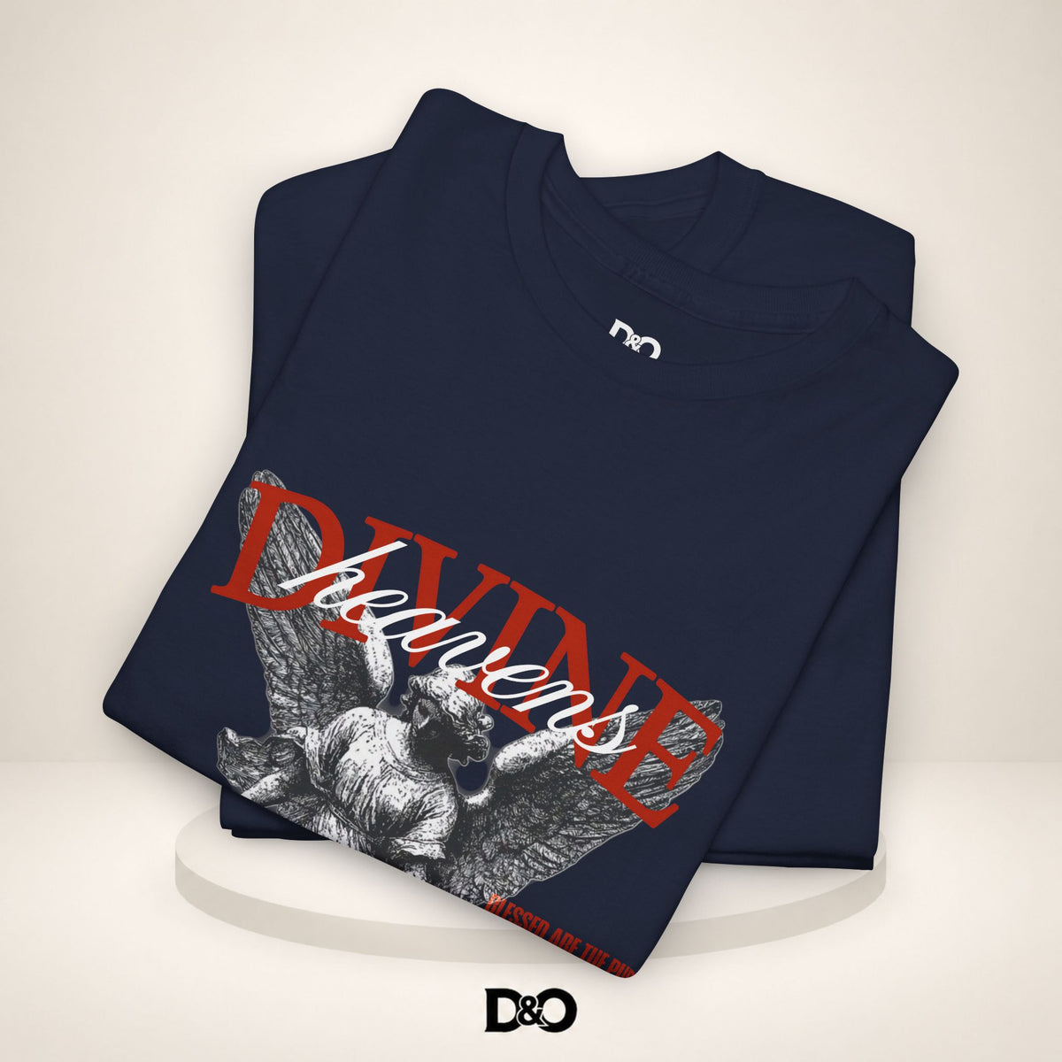 T-shirt graphique Ange Divin — T-shirt style statue vintage