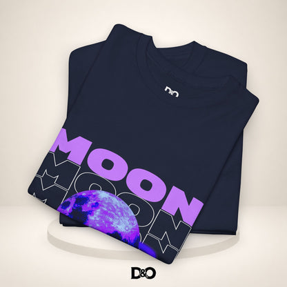 Moon Planet Graphic Tee — "Earth-01" Retro Purple Space T-Shirt