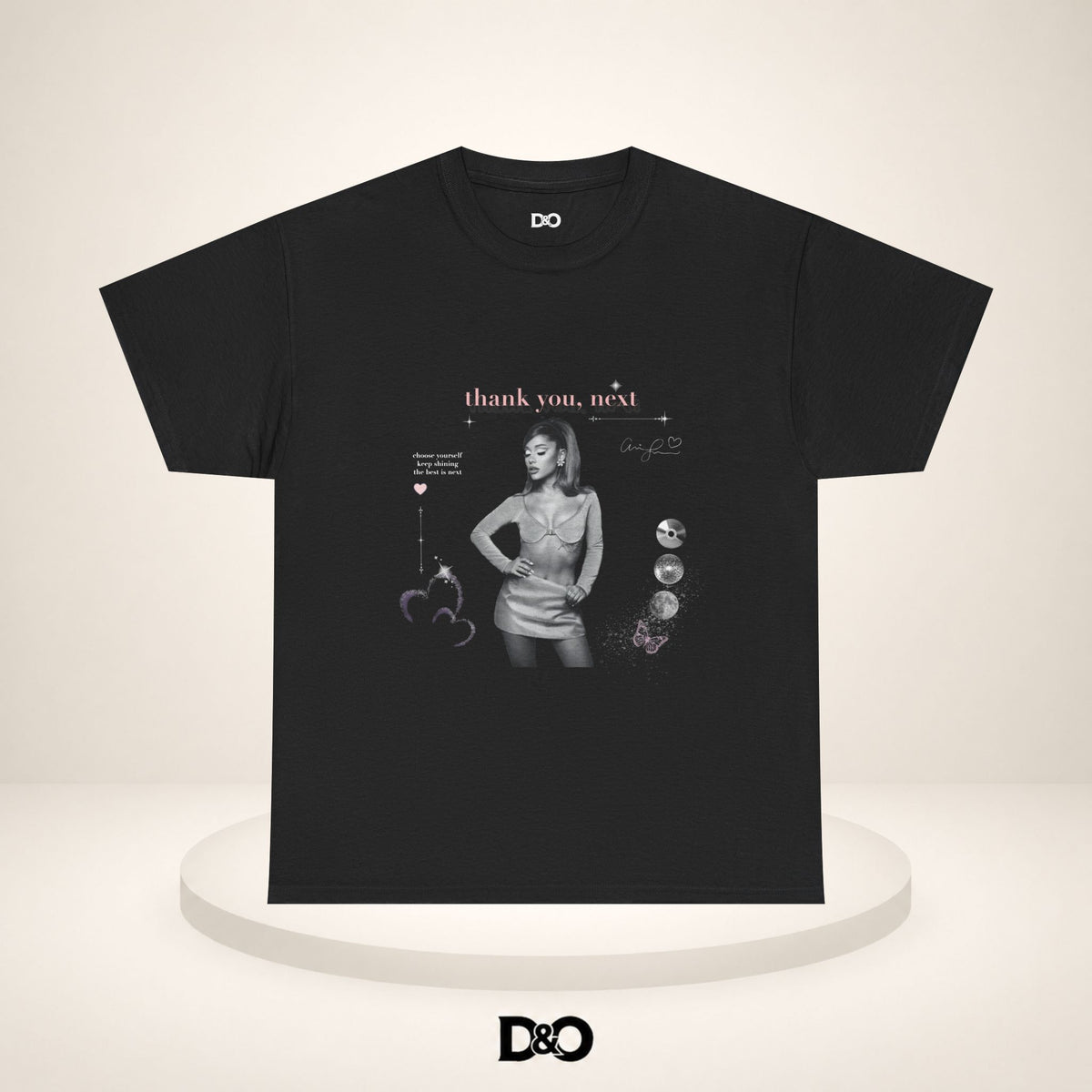 Danke, Nächster Tee — Ariana Retro Foto Grafik T-Shirt
