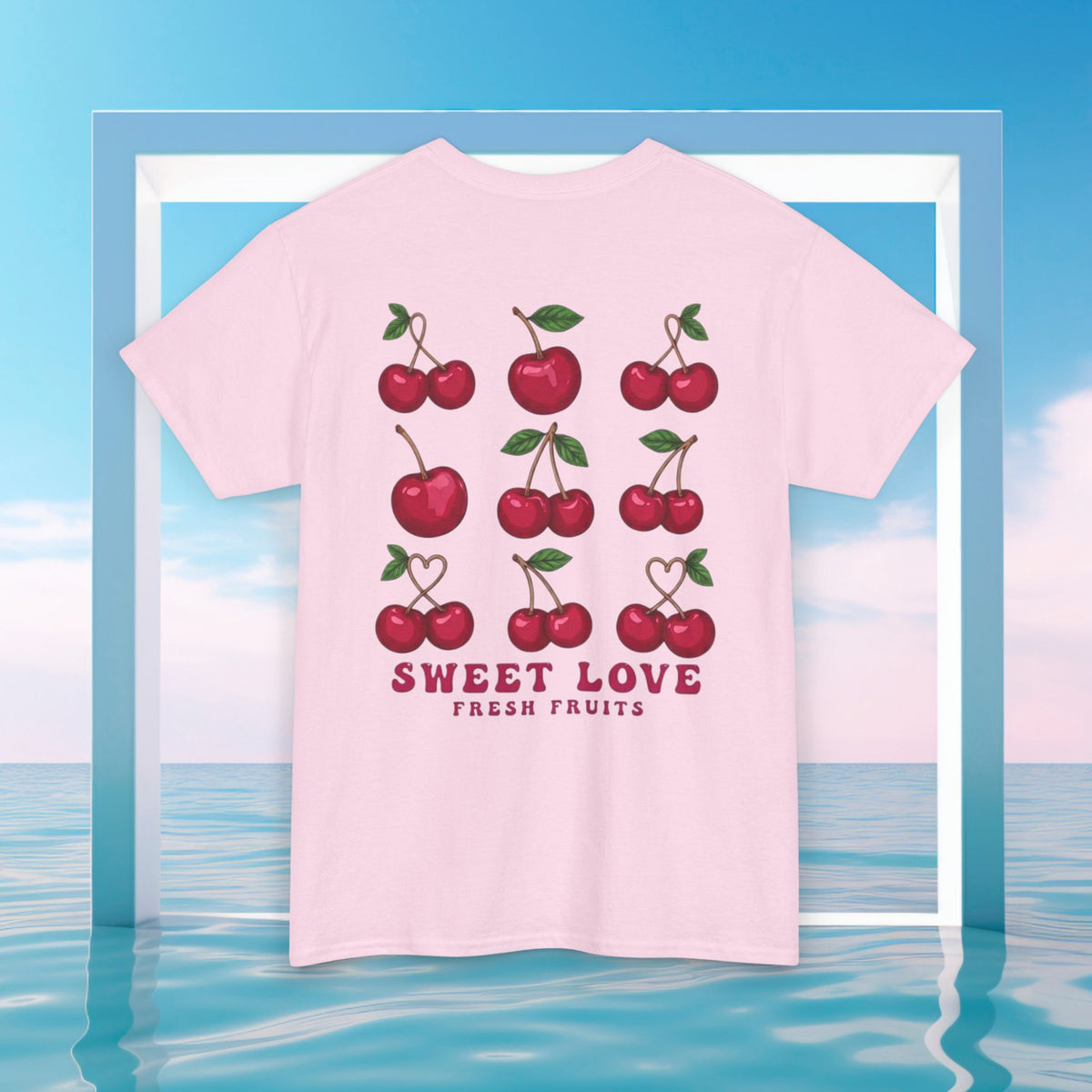 Cherry Graphic Tee – "Sweet Love" Vintage Fruit T-Shirt