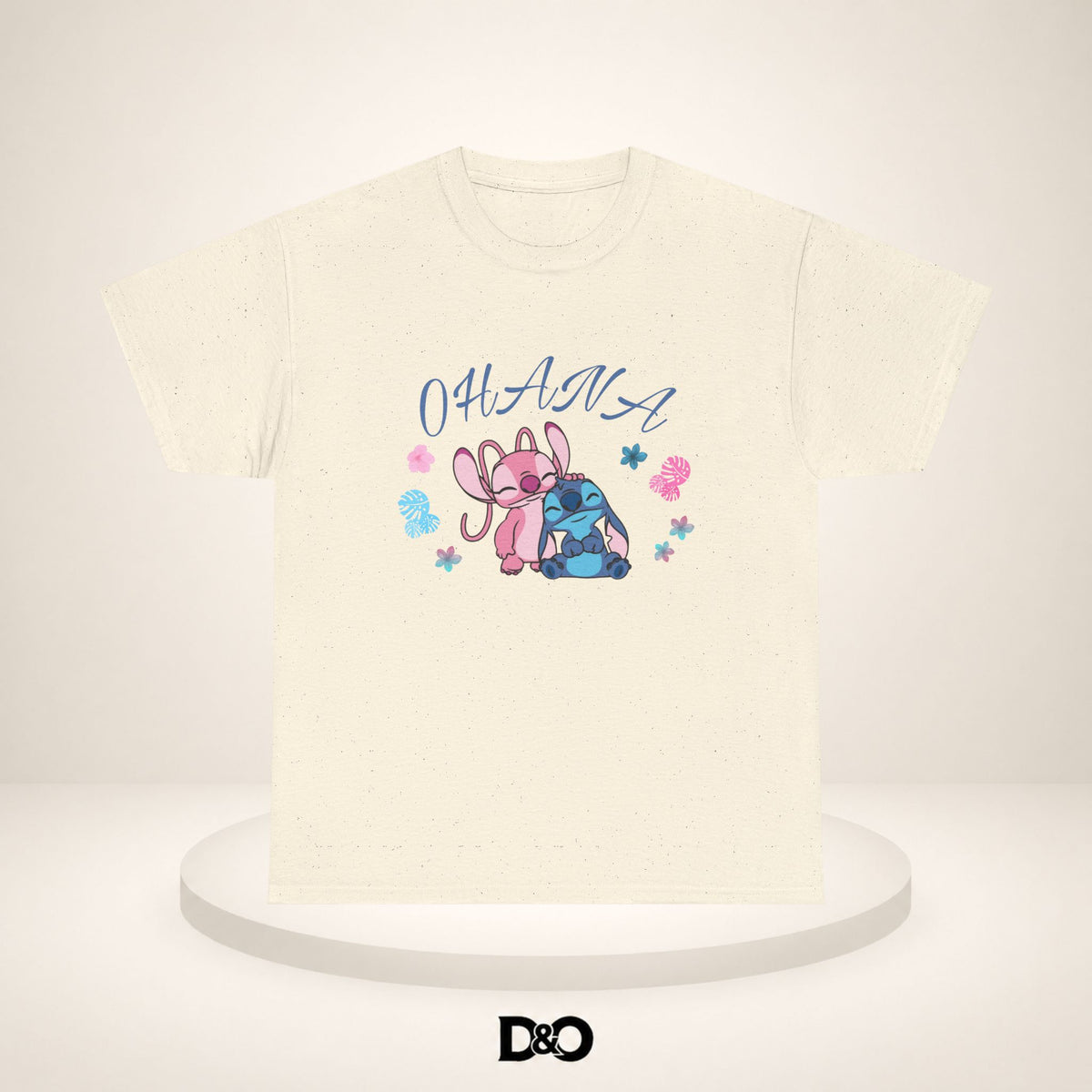 T-shirt graphique mignon Ohana Stitch & Angel — T-shirt inspiré de Lilo & Stitch « OHANA » Famille