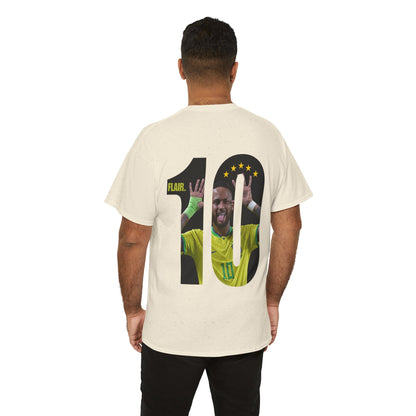 Soccer Jersey Neymar Jr. Tee — Number 10 Flair Back-Print T‑Shirt