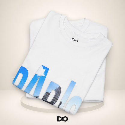 Paris Photo-Print Tee — Skyline Lettering Travel T-Shirt