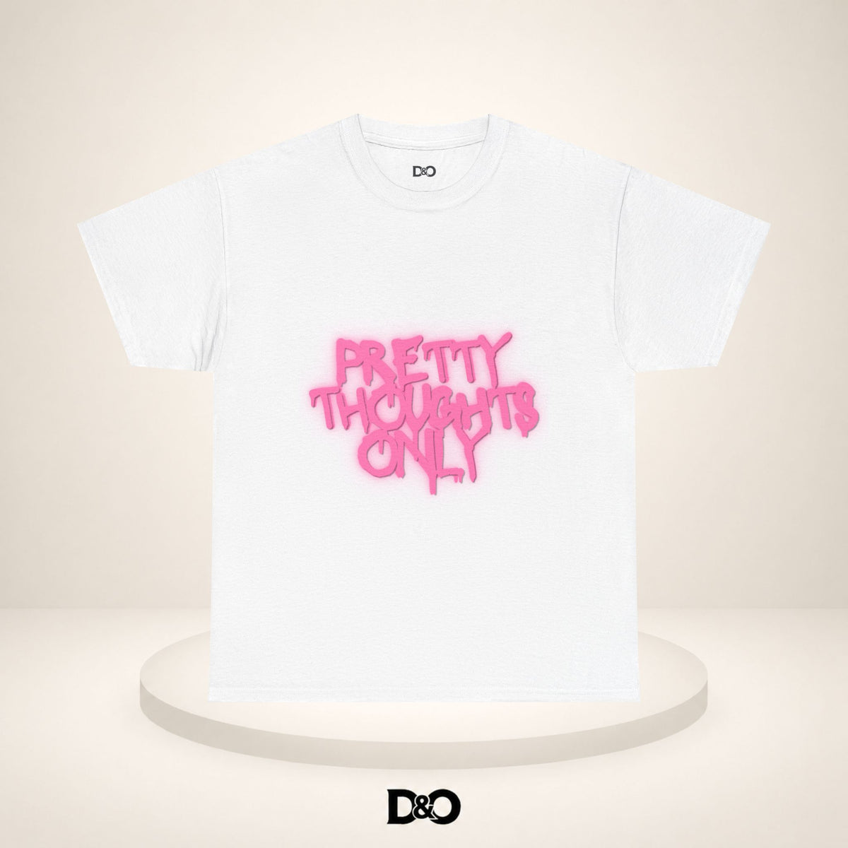 T-shirt « Pretty Thoughts Only » — T-shirt graphique inspirant