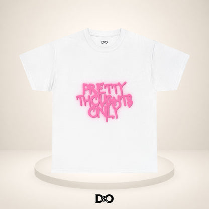 T-shirt « Pretty Thoughts Only » — T-shirt graphique inspirant