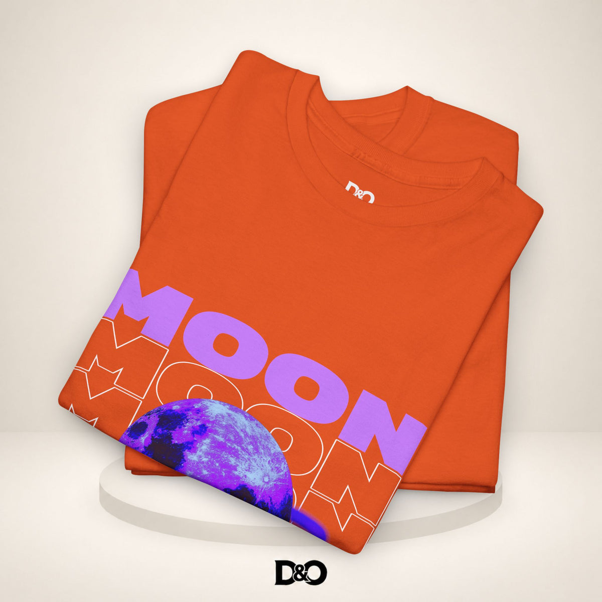 Moon Planet Graphic Tee — "Earth-01" Retro Purple Space T-Shirt