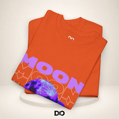 Moon Planet Graphic Tee — "Earth-01" Retro Purple Space T-Shirt